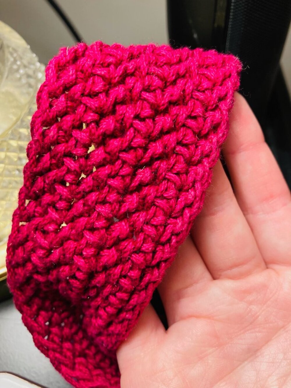 Handmade, Woven Berry/Magenta HairBand